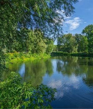 Flussbad in Lichtenfels. Badeseen in Oberfranken.